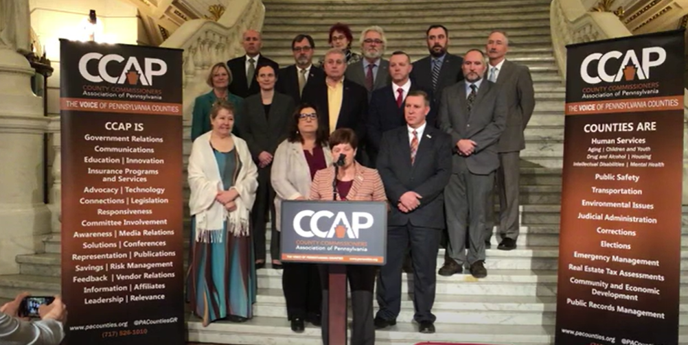 CCAP leaders on rotunda steps